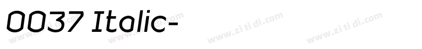 0037 Italic字体转换